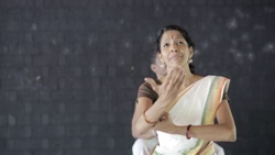 Frame from The Nangiarkoothu Artist